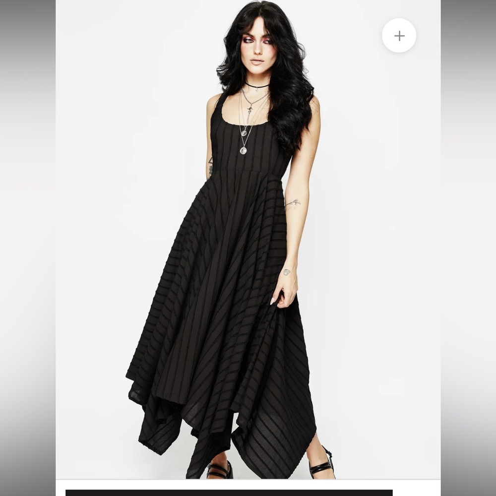 Disturbia Blythe Handkerchief Hem Midaxi Dress